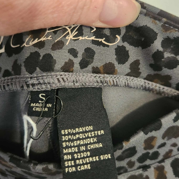 DIANE GILMAN 2  Cheetah print bootcut stretch Jeans Size Small - Picture 7 of 8